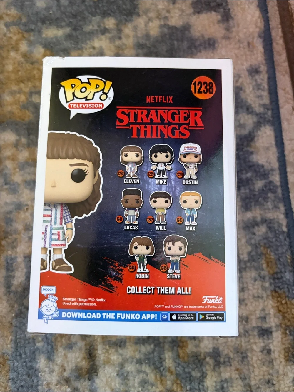 Funko Pop! Eleven in Multicolor Patchwork Outfit
